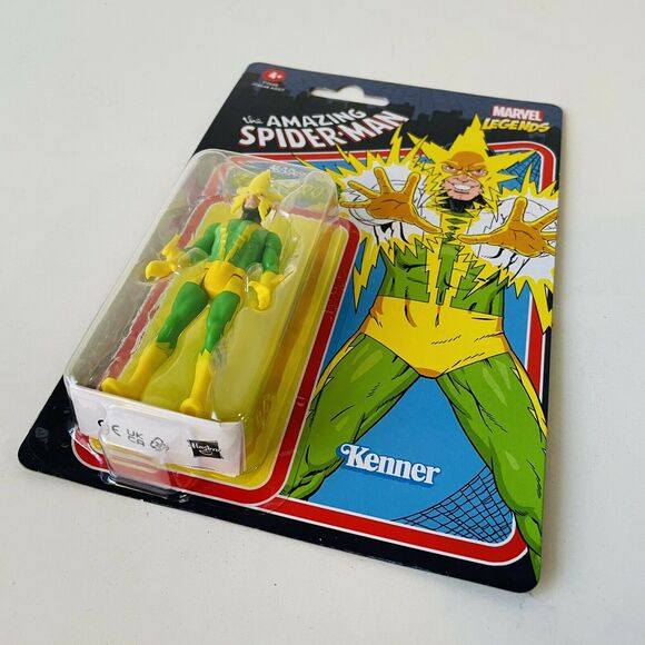 Kenner Marvel Legends ELECTRO 3.75" Retro Action Figure Spider-Man Hasbro NEW - Picture 3 of 4